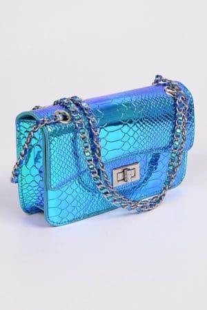 Reflective Python Crossbody