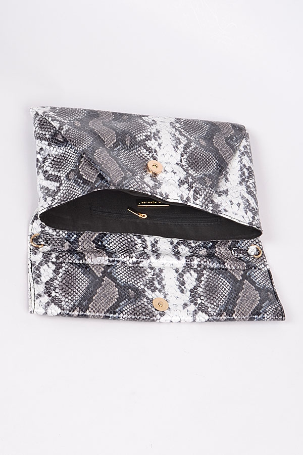 Snakeskin Clutch