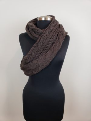 Cable Knit Infinity Scarf