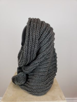 Hooded Crochet Infinity Scarf